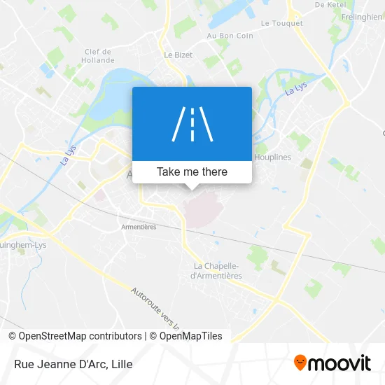 Rue Jeanne D'Arc map