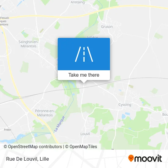 Rue De Louvil map