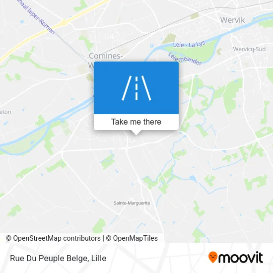 Rue Du Peuple Belge map