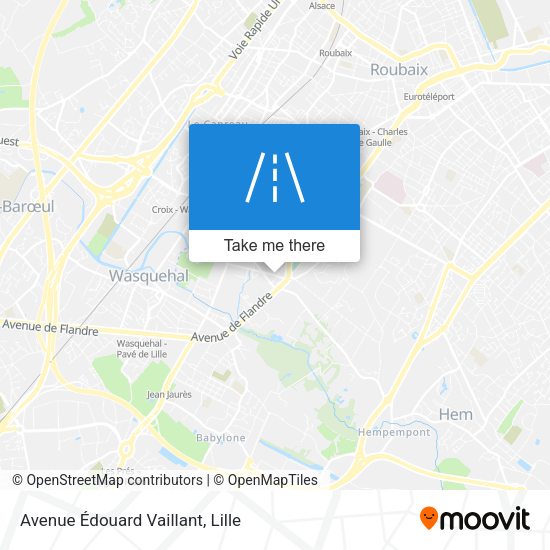 Avenue Édouard Vaillant map