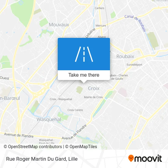 Rue Roger Martin Du Gard map