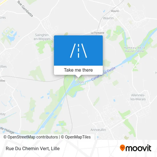 Rue Du Chemin Vert map