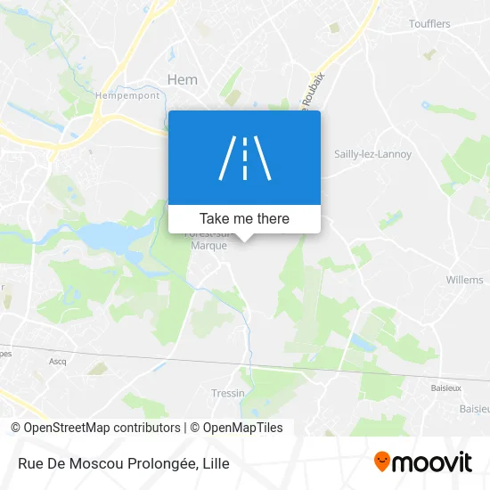 Rue De Moscou Prolongée map