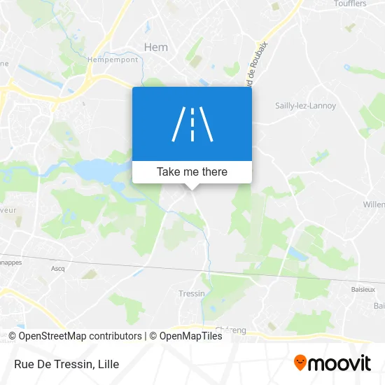 Rue De Tressin map
