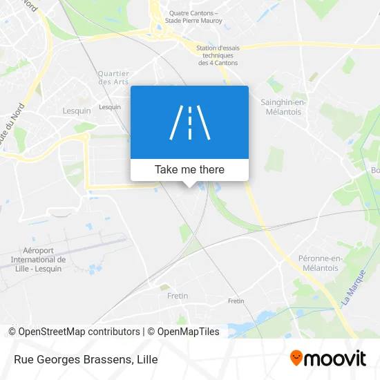 Rue Georges Brassens map