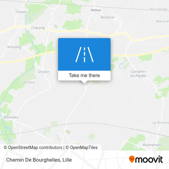 Chemin De Bourghelles map