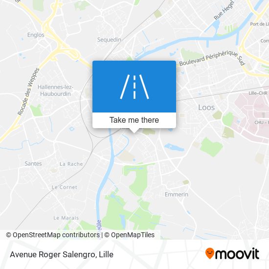 Mapa Avenue Roger Salengro