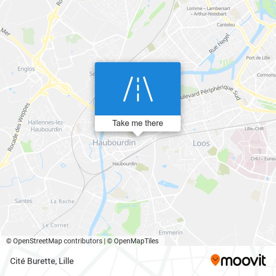 Cité Burette map