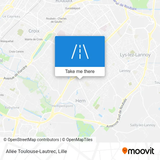 Allée Toulouse-Lautrec map