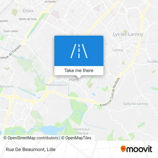 Rue De Beaumont map
