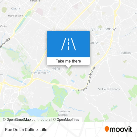 Rue De La Colline map