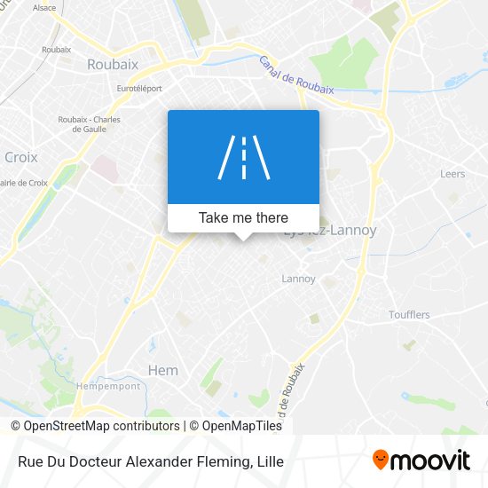 Rue Du Docteur Alexander Fleming map
