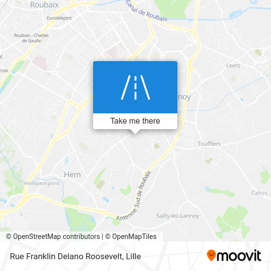 Rue Franklin Delano Roosevelt map