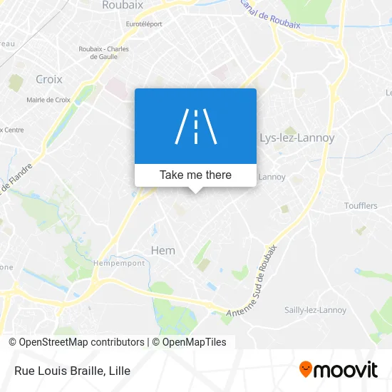 Rue Louis Braille map