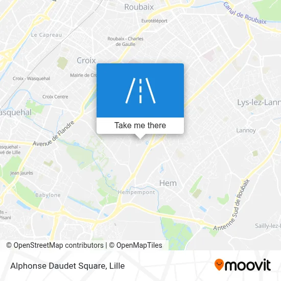 Square Alphonse Daudet map
