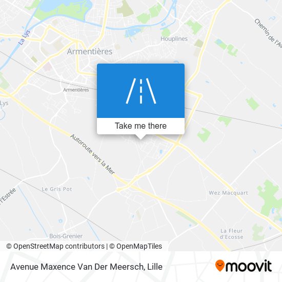 Mapa Avenue Maxence Van Der Meersch