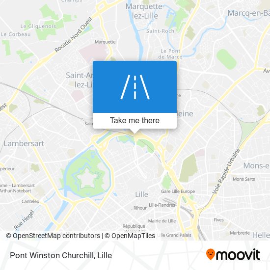 Mapa Pont Winston Churchill