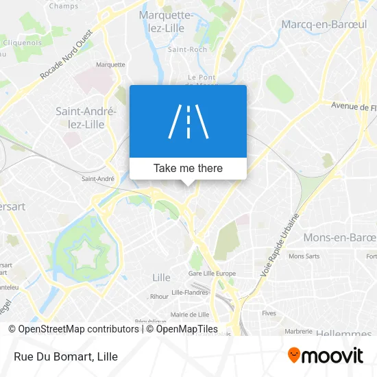 Rue Du Bomart map