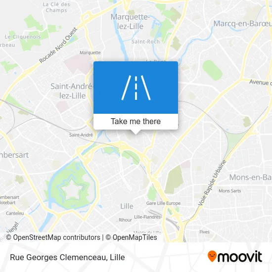 Rue Georges Clemenceau map