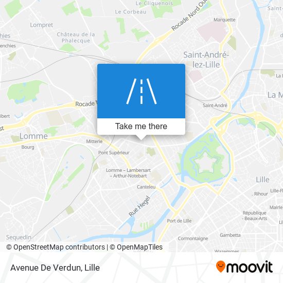 Mapa Avenue De Verdun