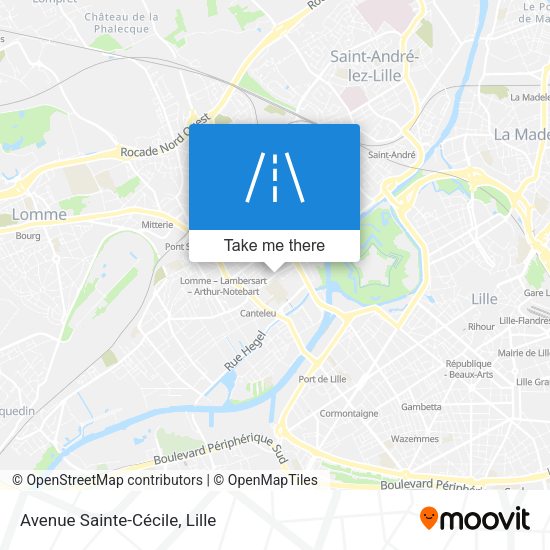 Avenue Sainte-Cécile map