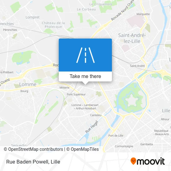 Rue Baden Powell map