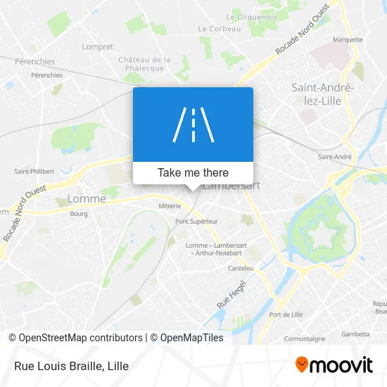 Rue Louis Braille map