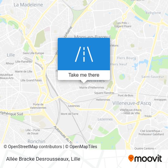 Allée Bracke Desrousseaux map