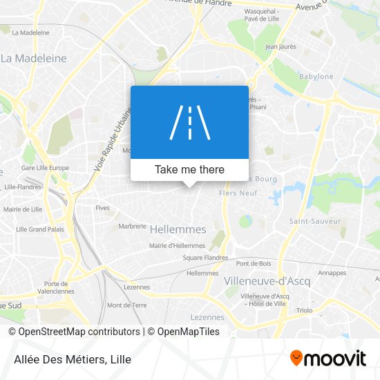 Allée Des Métiers map