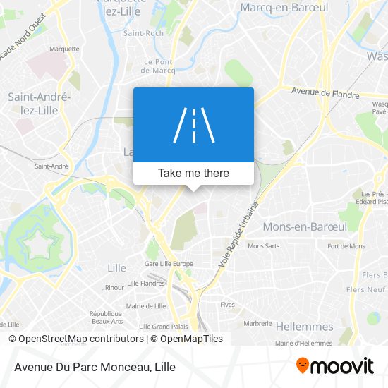 Avenue Du Parc Monceau map