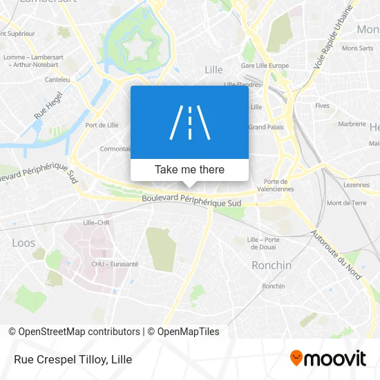 Rue Crespel Tilloy map