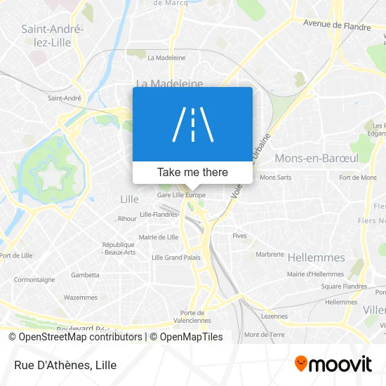 Rue D'Athènes map