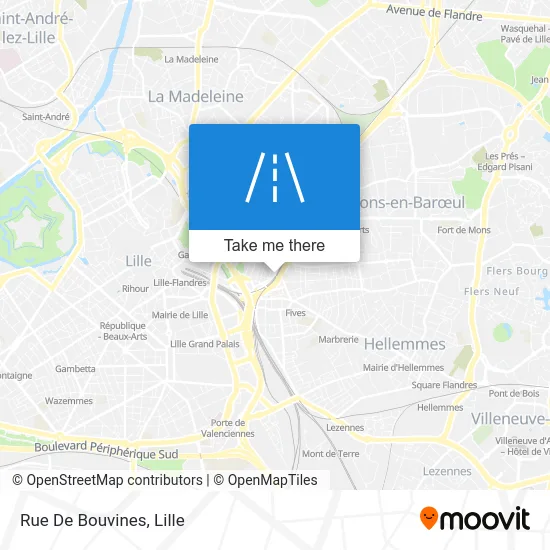 Rue De Bouvines map
