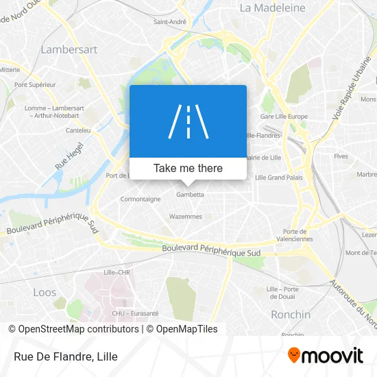 Rue De Flandre map