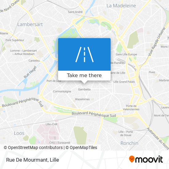 Mapa Rue De Mourmant