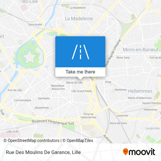 Rue Des Moulins De Garance map