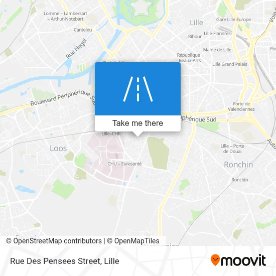 Rue Des Pensées map