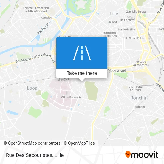 Rue Des Secouristes map