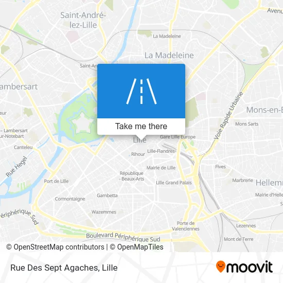 Rue Des Sept Agaches map