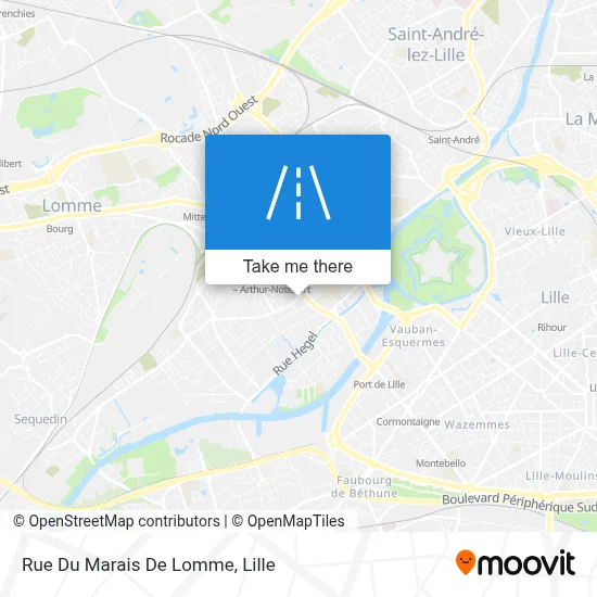 Rue Du Marais De Lomme map