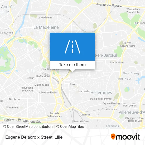 Rue Eugène Delacroix map