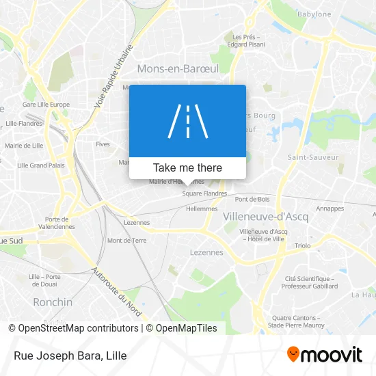 Rue Joseph Bara map