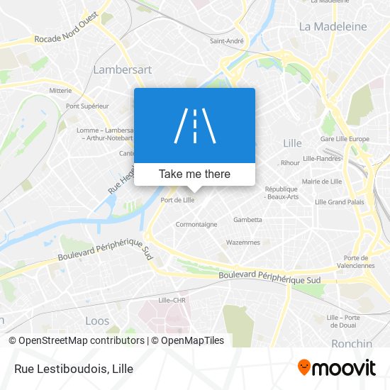 Mapa Rue Lestiboudois