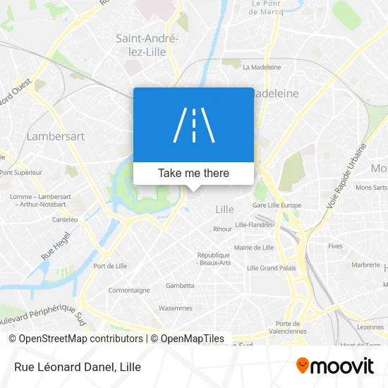 Rue Léonard Danel map