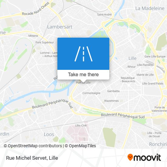 Mapa Rue Michel Servet