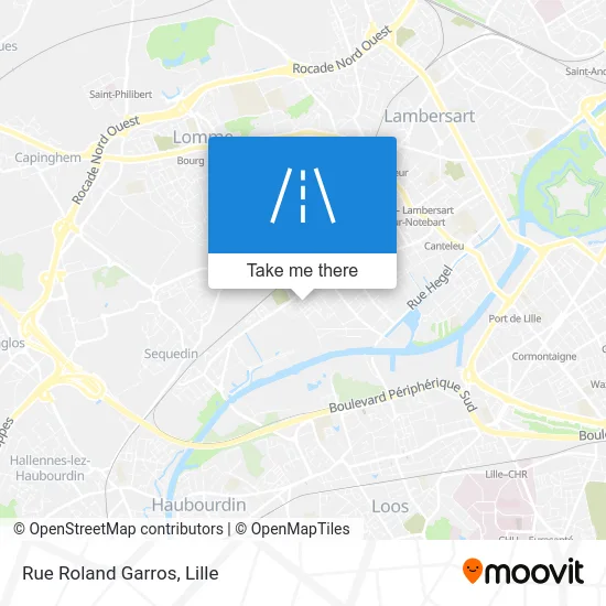 Rue Roland Garros map