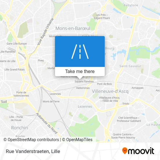 Rue Vanderstraeten map