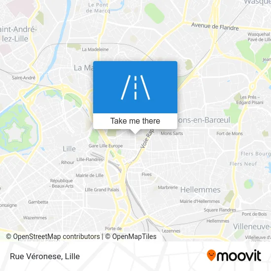 Rue Véronese map