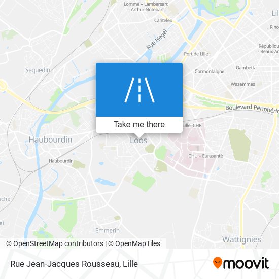 Mapa Rue Jean-Jacques Rousseau