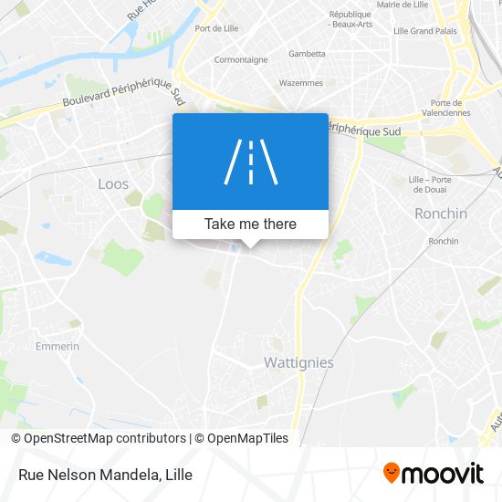 Mapa Rue Nelson Mandela